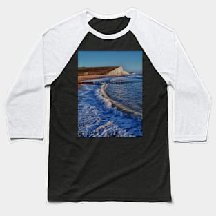 The Seven Sisters from the beach, East Sussex Baseball T-Shirt